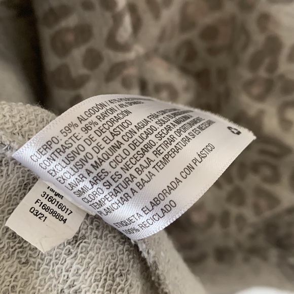 Knox Rose Multi Media pink Leopard Print XL long sleeve shirt soft lightweight - Picture 6 of 8